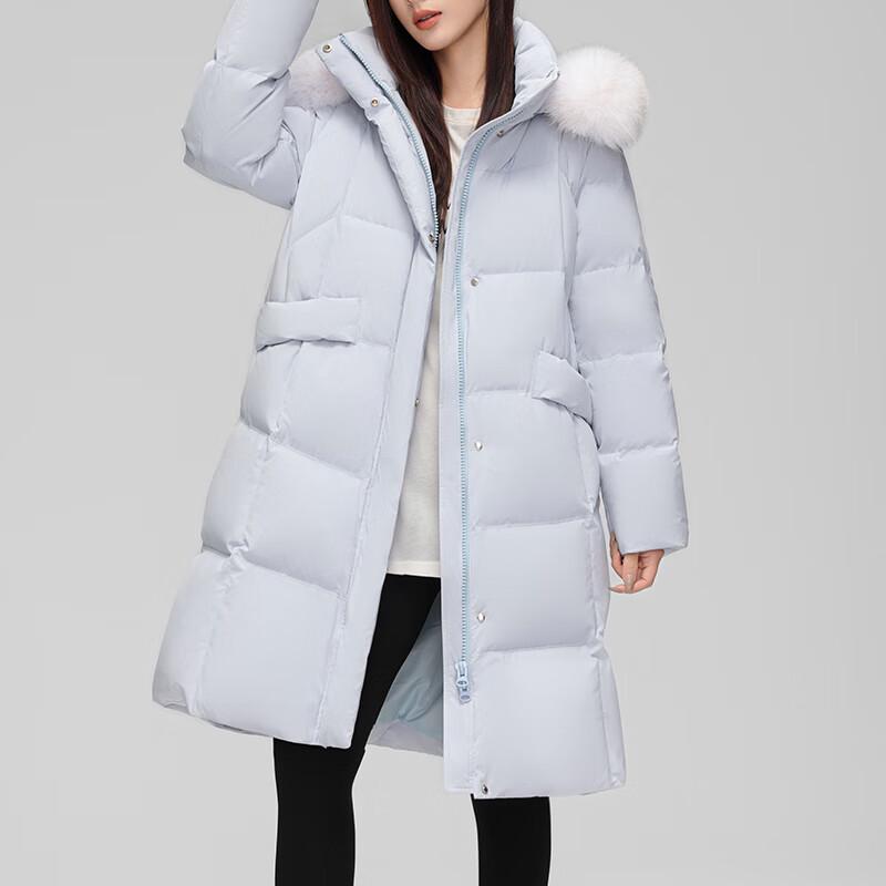 Yalu RS Damen Daunenjacke mit abnehmbarer Kapuze aus Fuchsfell