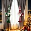 Seasonal Curtain Holdbacks Christmas Plush Gnome Buckle, Scandinavian Santa Doll Tiebacks, Buckle for Living Room Faceless Dwarf Holdback Fastener