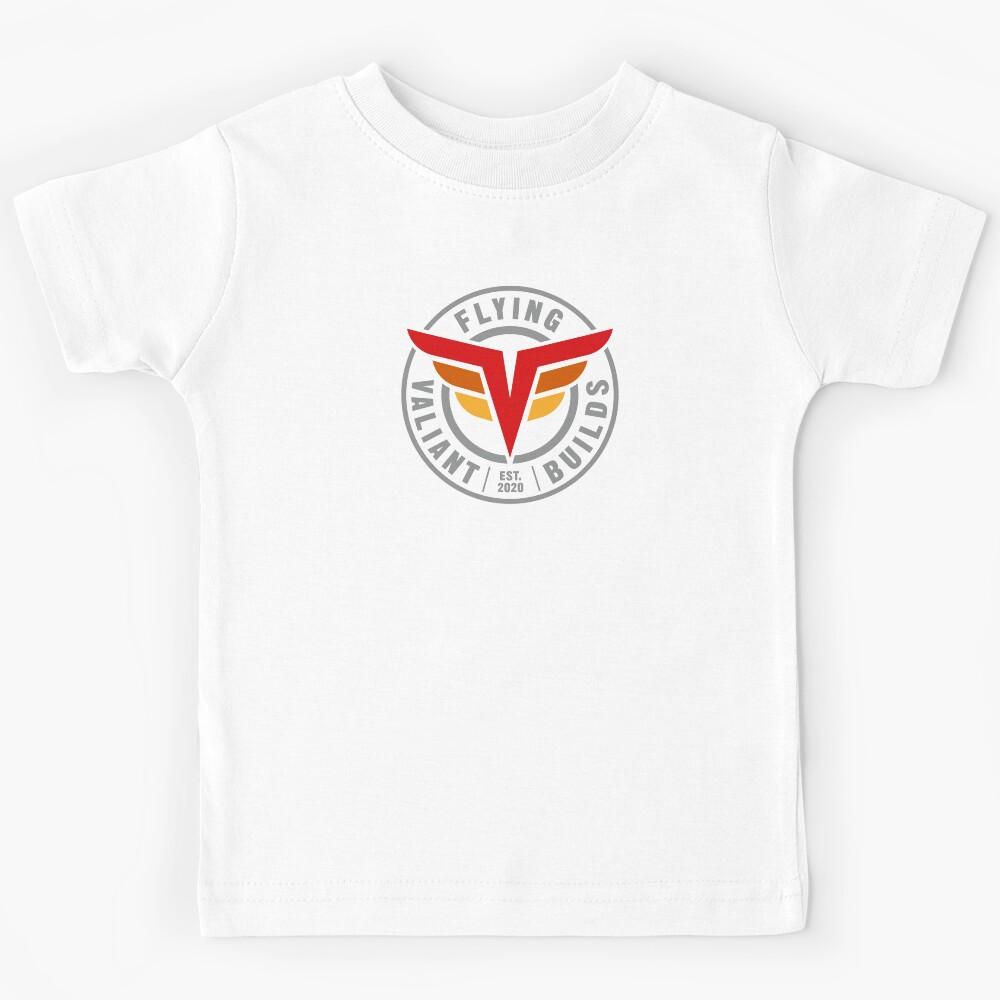 Flying Valiant Builds (Full Color - Dark) Kids T-Shirt 130