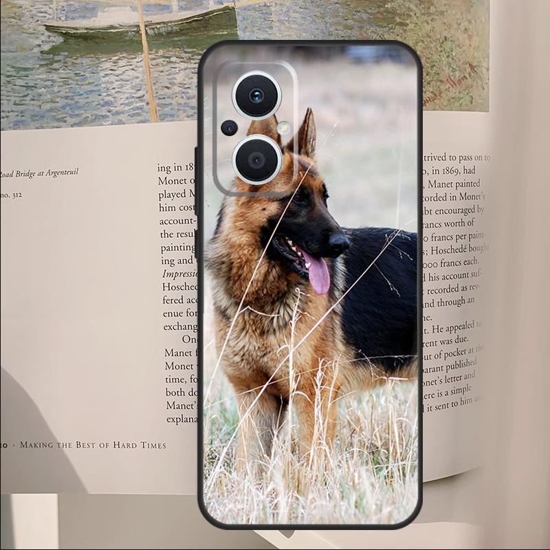 German Shepherd Dog Cover For OPPO Reno 11F 12F 13F 14F 14 10 11 13 Pro 7 8 Lite OPPO Find X8 X6 X5 X9 Pro Case