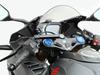 HURRICANE Clamp with USB Power for CBR250RR HU1026B Bar, Black, Supply, (MC51)