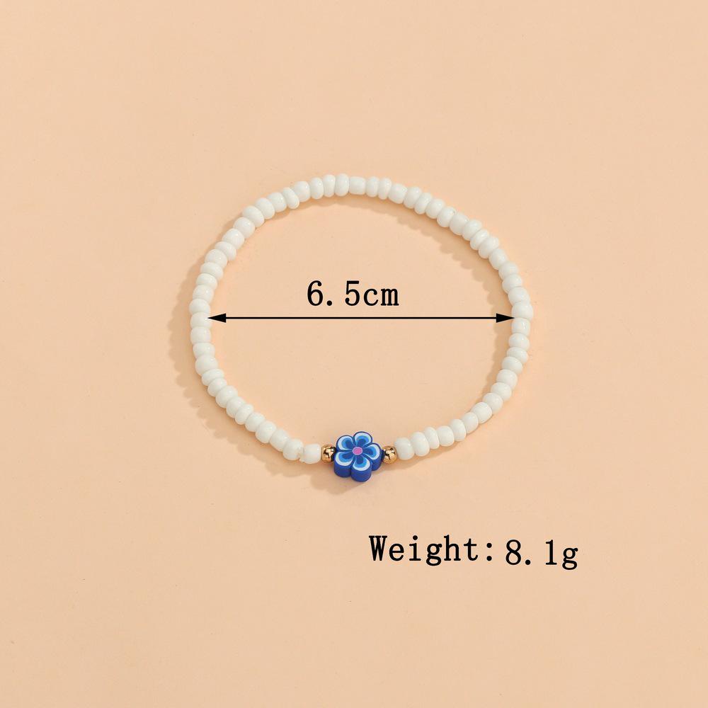 Boho Alloy Turtle Resin Star & Moon Love Bead Elastic Anklet