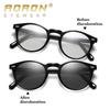 Occhiali da sole polarizzati fotocromatici con montatura TR90 alla moda Uomo Donna Occhiali da guida antiriflesso Occhiali da sole con montatura rotonda