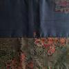 Used Pure silk, Oshima Tsumugi remake, reversible half-width obi, Mikawa obi core, long half-width obi, one-of-a-kind item