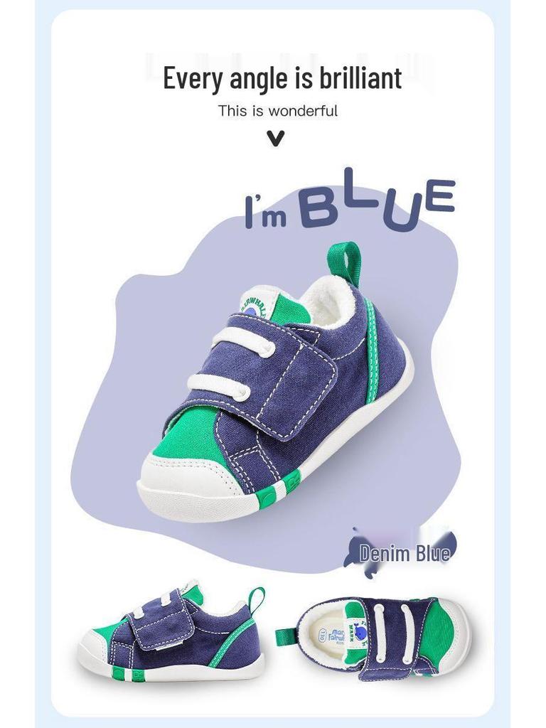 Mark Fairwhale Boys' Waterproof Leather Sports Shoes - 2025 Autumn Collection, Non-slip Running Shoes for Middle and Older Children.