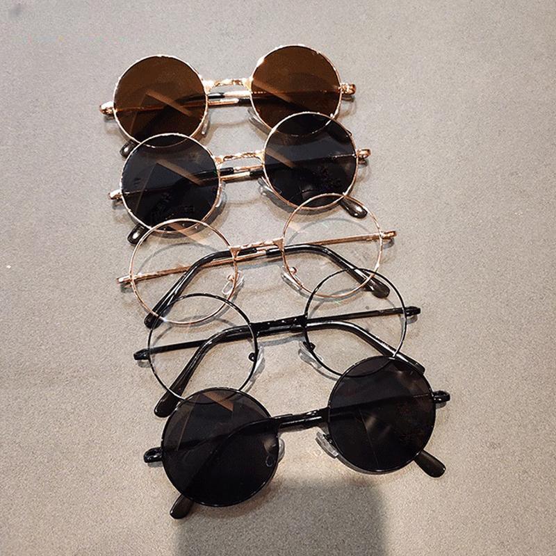 Kule Barn Kjørebriller Sommer Små Runde Solbriller Vintage Barn Solbriller UV4 Briller