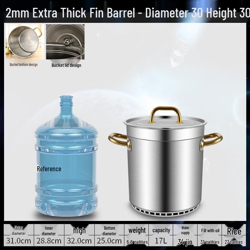 Газосберегающая коммерческая кастрюля Ude из нержавеющей стали 304