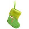 Stylish Embroidered Alphabets Christmas Stocking Knitted Festival Sock for Children Multicolors Holiday Stockings