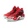 Li Ning Kids Air Raid 6 Comfortable Versatile High Top Basketball Shoes Kids Basketball Shoes Red Black YKBR002-9