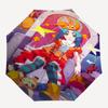 1 Stück Outdoor-Schirm mit niedlichen Anime-Charakteren - Automatisches Öffnen/Schließen, Tragbares 3-fach faltbares Design, 8-Speichen-Eisenrahmen - Perfektes Geschenk für Fans, Tr