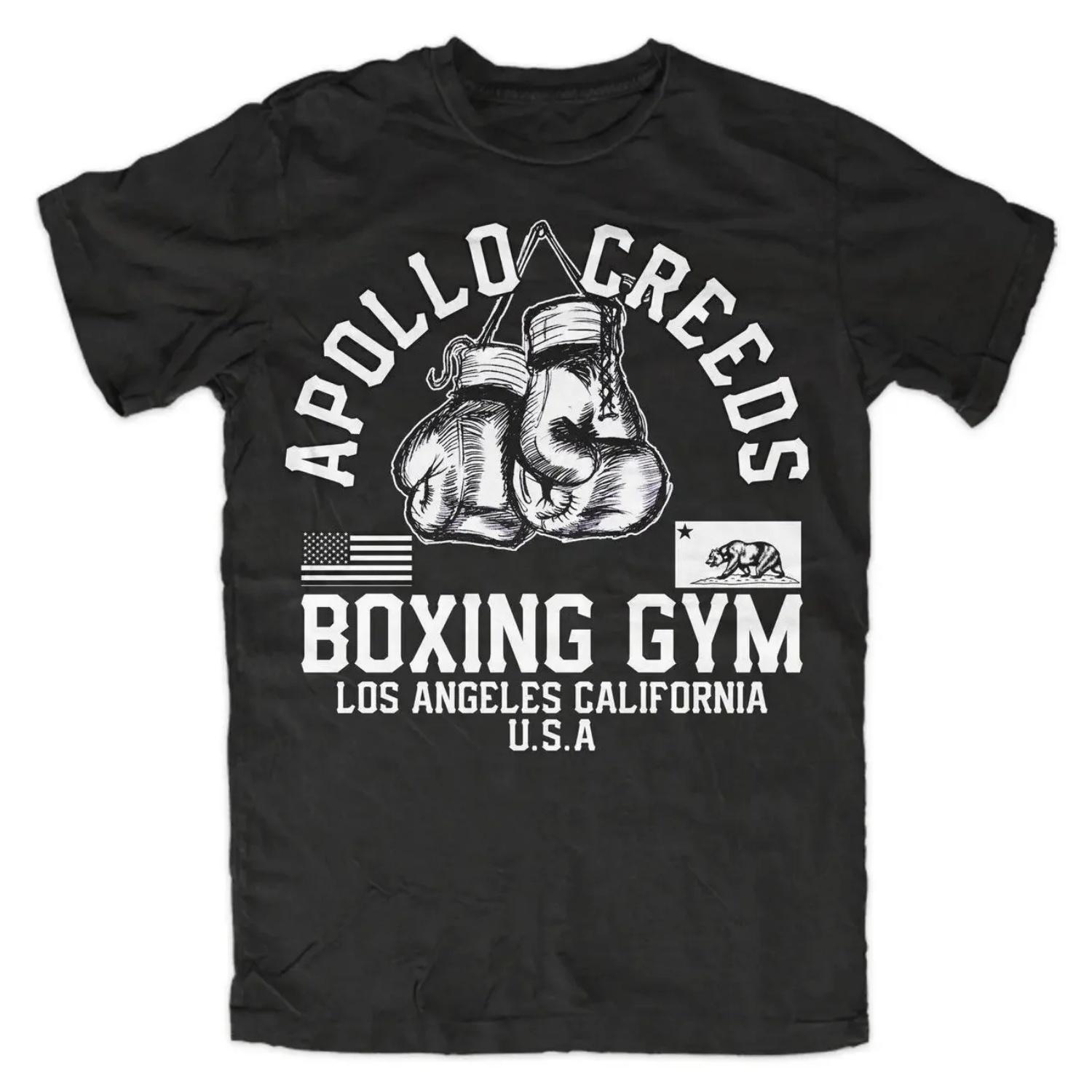 

Apollo Creed Boxing Gym T-Shirt - Black Boxing, Cult, Fightclub, S