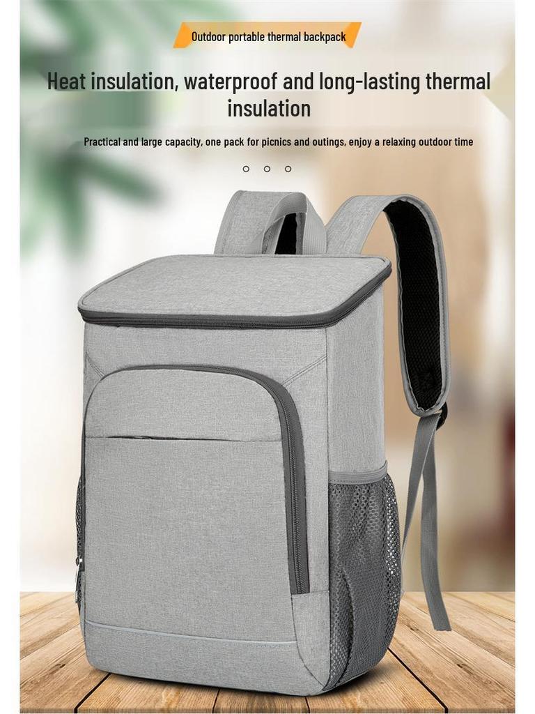 Large Capacity Insulated Leakproof Backpack for Outdoor Picnics and Camping