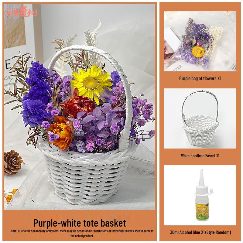 Back-to-School Gift: DIY Eternal Flower Mini Basket Ornament for Team Building & Decoration