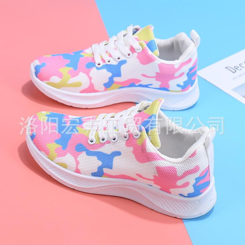 Shoes for Women 2025 Spring Leopard Print New Women's Shoes Casual Shoes Socks Mesh Shoes Soft Sole Sports Shoes for Women