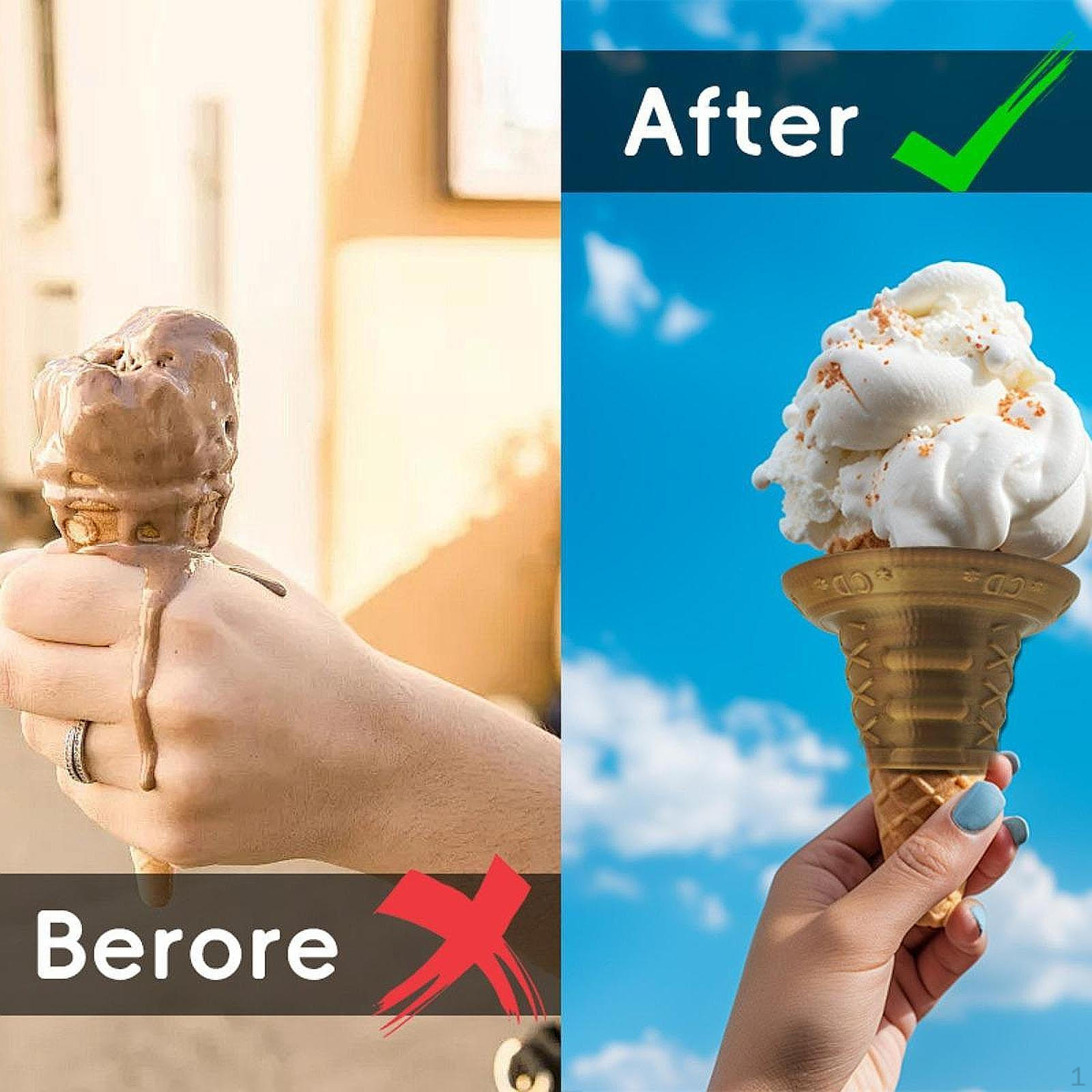 

Держатель для эскимо многоразовый моющийся каплеуловитель рожок для мороженого для летней вечеринки