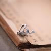 Dark Night 925 Sterling Silver Non-Pierced Frog Ear Cuff - European & American Style Alternative Ear Gauges Jewelry.