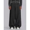 Mens High-Waisted Wide-Leg Cotton Jogger Pants Loose Fit Casual Sport Trousers Streetwear