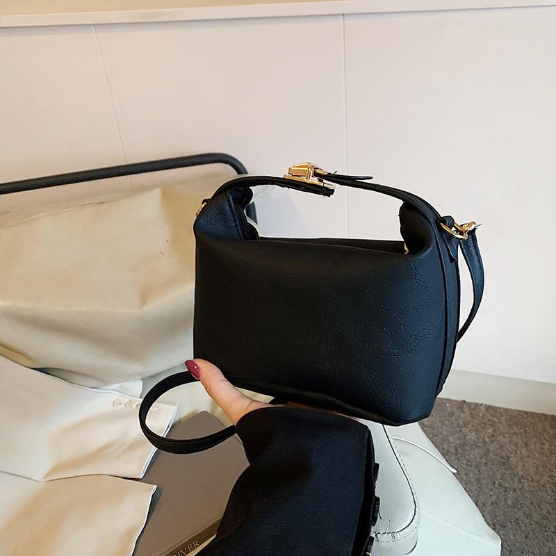 

Stylish Minimalist Pillow Bag In Black Brown Pink Khaki And White For Casual Everyday Use