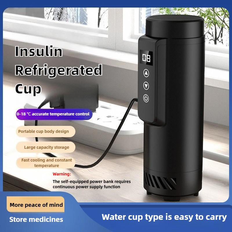 Insulin Refrigeration Cup Portable Growth Hormone Medicine Refrigeration Box Mini Semiconductor Car Refrigerator