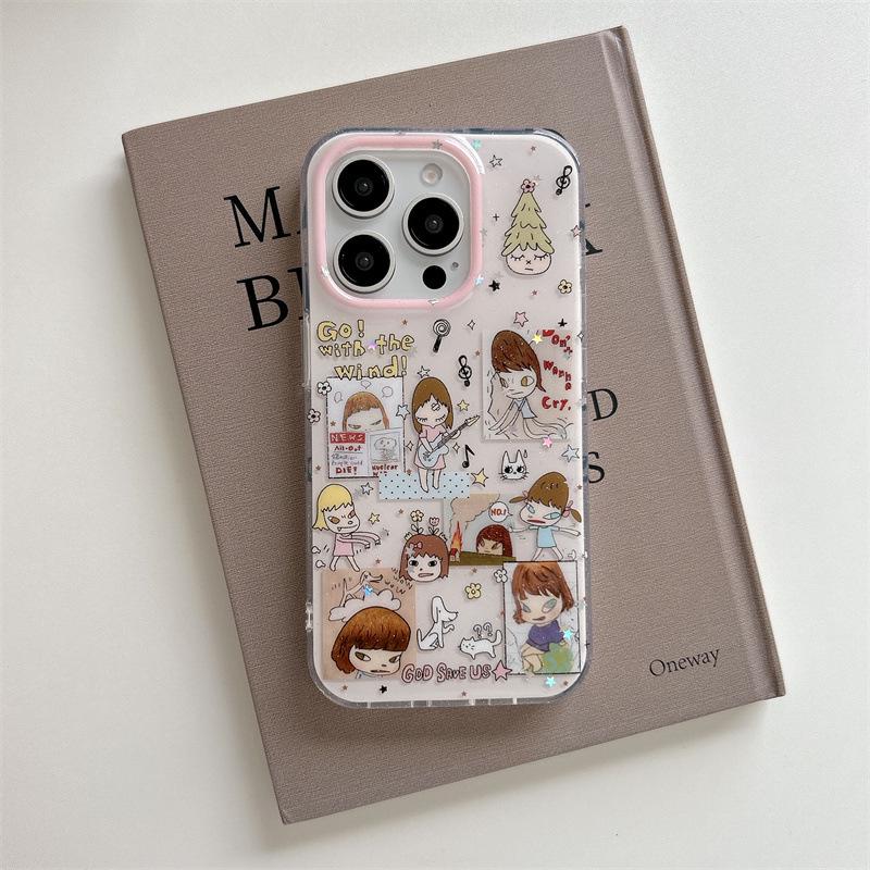

Yoshitomo Nara Cartoon iPhone Case for 17, 16 Pro Max, 15, 14 14