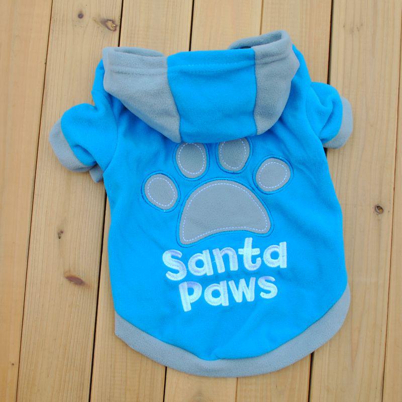 Pet Soft Dog Winter Warm Cute Pajamas Hooded Puppy Clothes Coat Jumpsuit