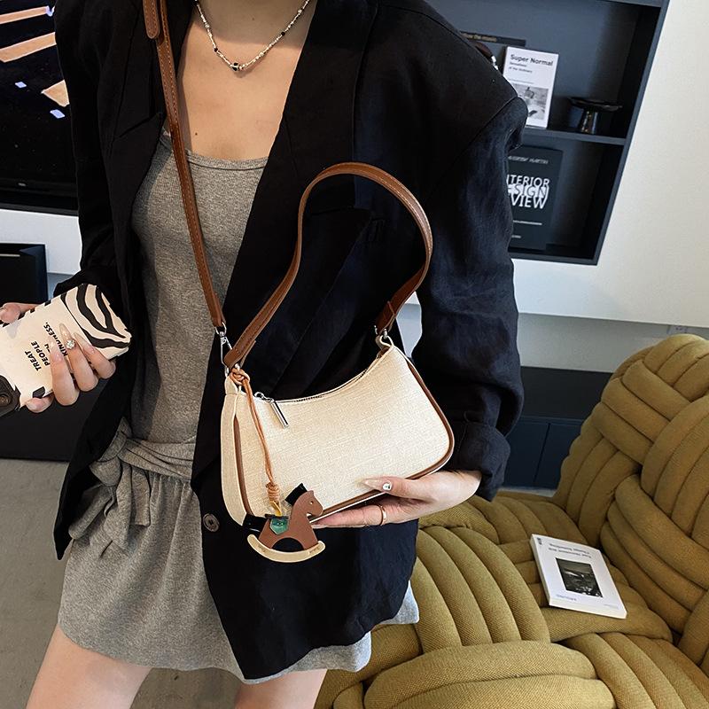 Underarm Bag New Small Square Bag Shoulder Bag Fashion Handbag Splicing Messenger Bag