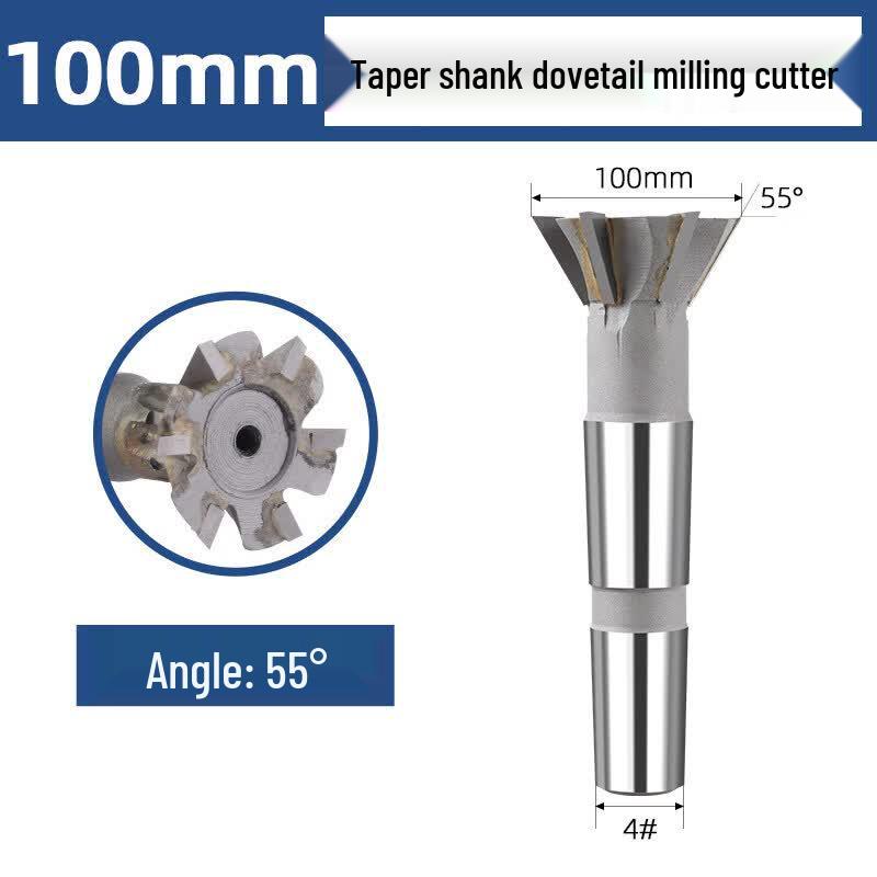 

100x55mm Carbide Welded Dovetail Milling Cutter