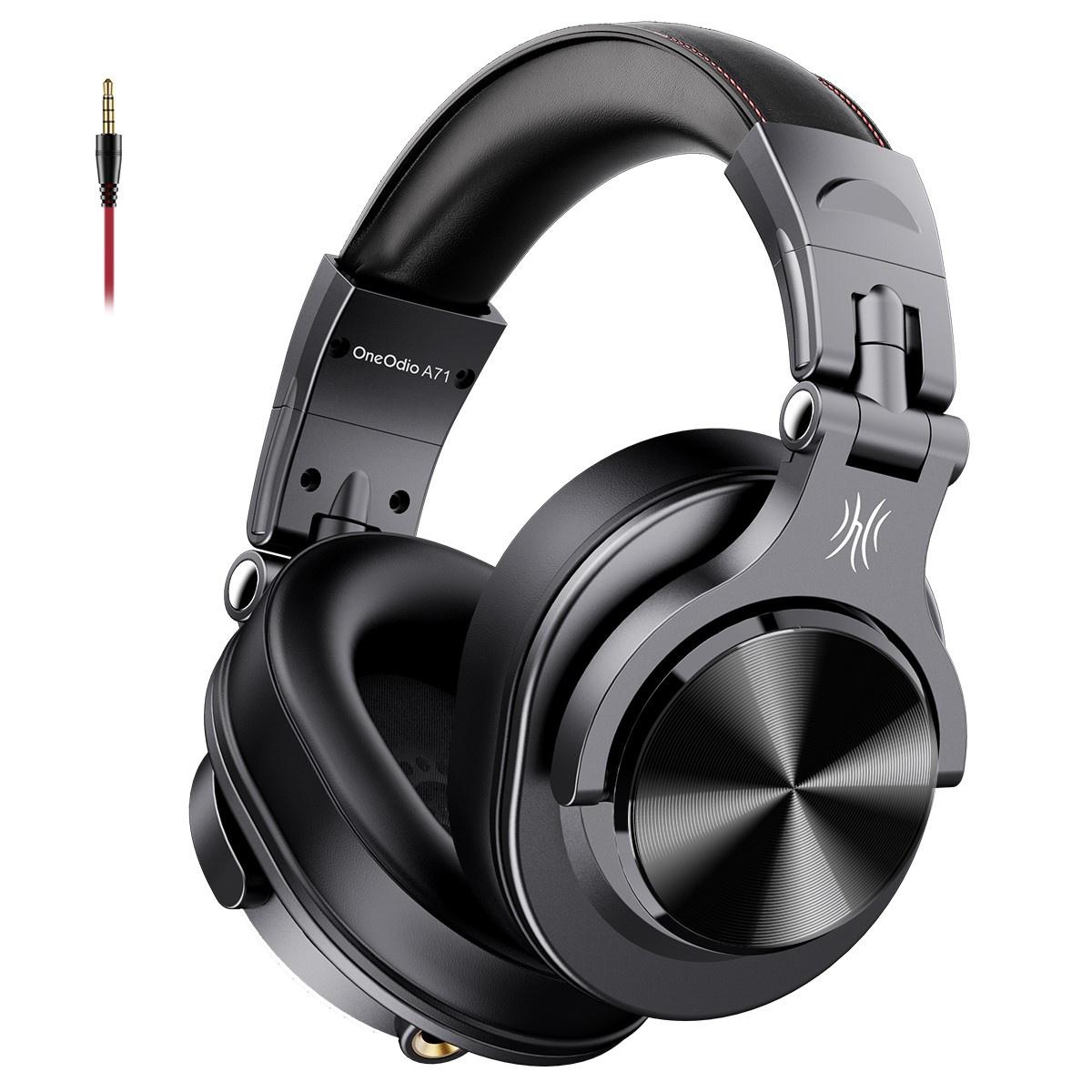 

Oneodio A71 Новые проводные стереонакладные портативные наушники с микрофоном Студийные DJ-наушники Профессиональный монитор, гарнитура для записи и микширования чёрный