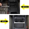 Aluminum Alloy Silver Car Console Water Cup Holder Panel Frame Trim For Land Rover Defender 90 110 130 -2023 Car
