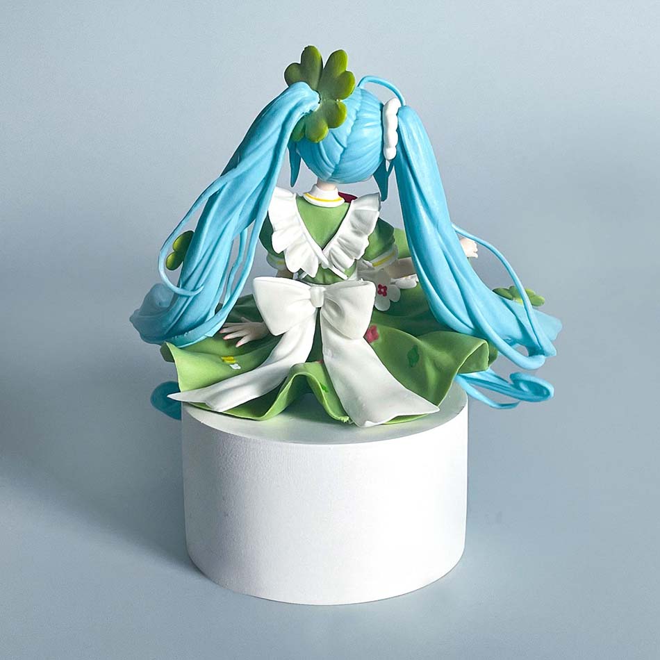 Hatsune Miku Noodle Stopper, Lucky Grass, Fairy Action Figure, PVC Collection Model, Ornament Toys, Gifts, 15cm