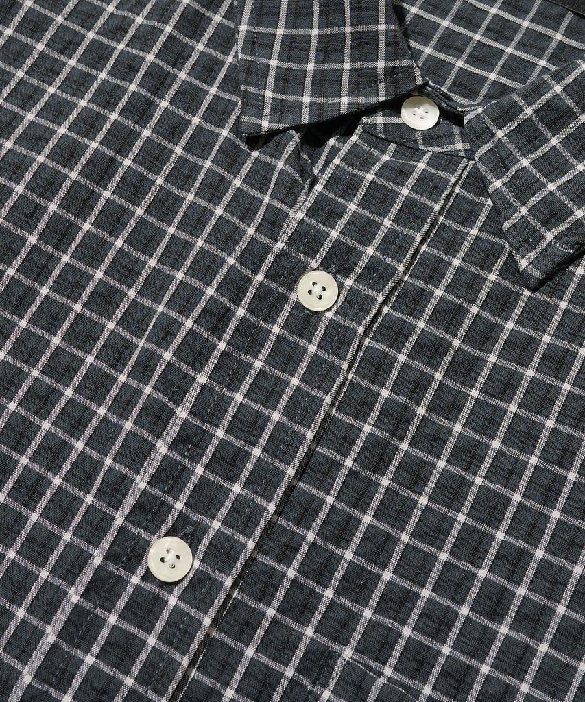 ANALOG MOOD Plaid Cotton Check Shirt (Black)