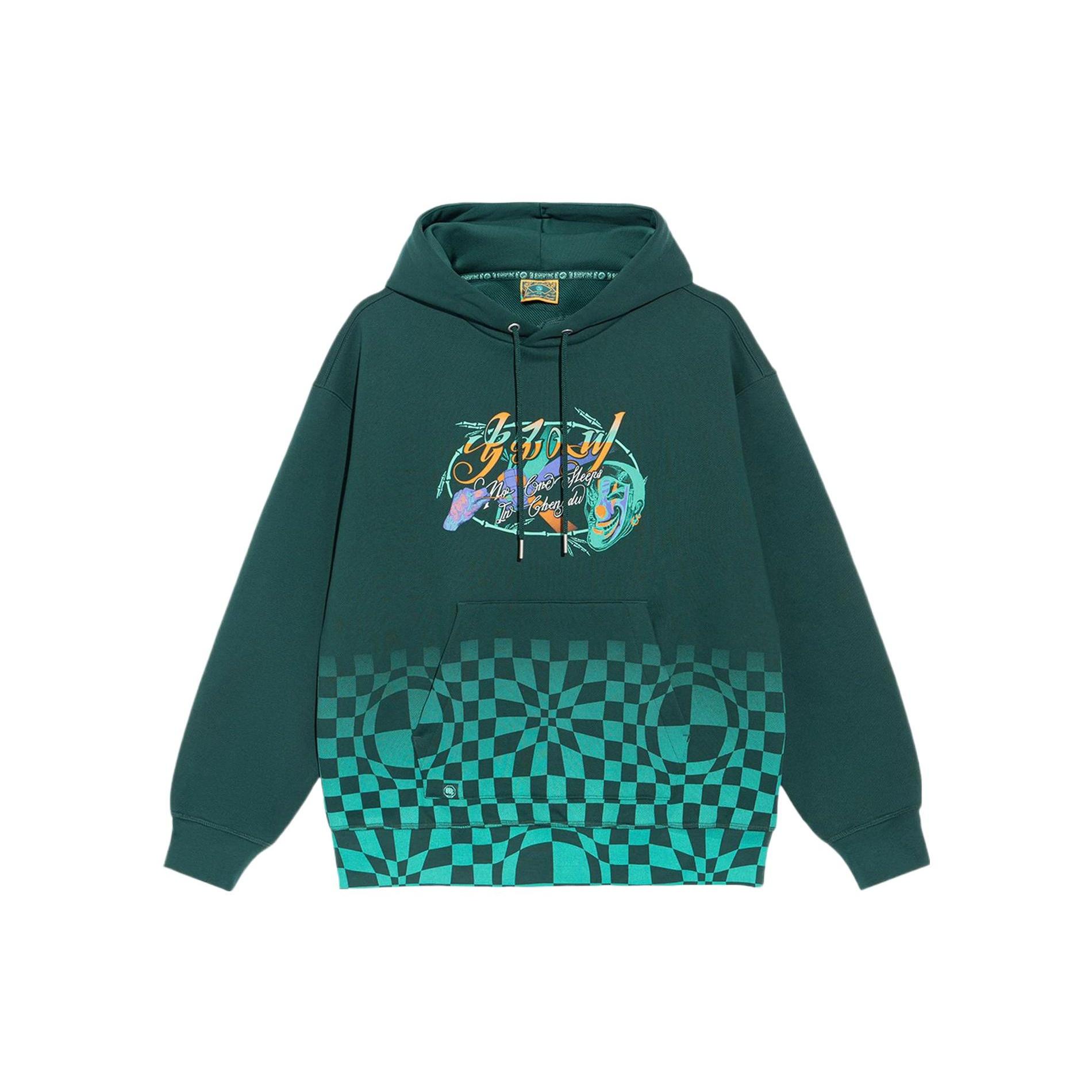 Li-Ning BadFive Sports Basketball Series Printing Loose Hoodie Dark Green Unisex AWDRH63-3 XL
