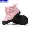 Unisex Kids' Outdoor Anti-slip Winter Snow Boots Warm Plush Toddler Boys Girls Comfortable Walking Shoes Size 19-28