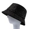 Glitzernde, funkelnde Anglerhüte mit Diamanten, modische Sonnenkappe, verstaubarer Outdoor-Fischerhut für Damen und Herren