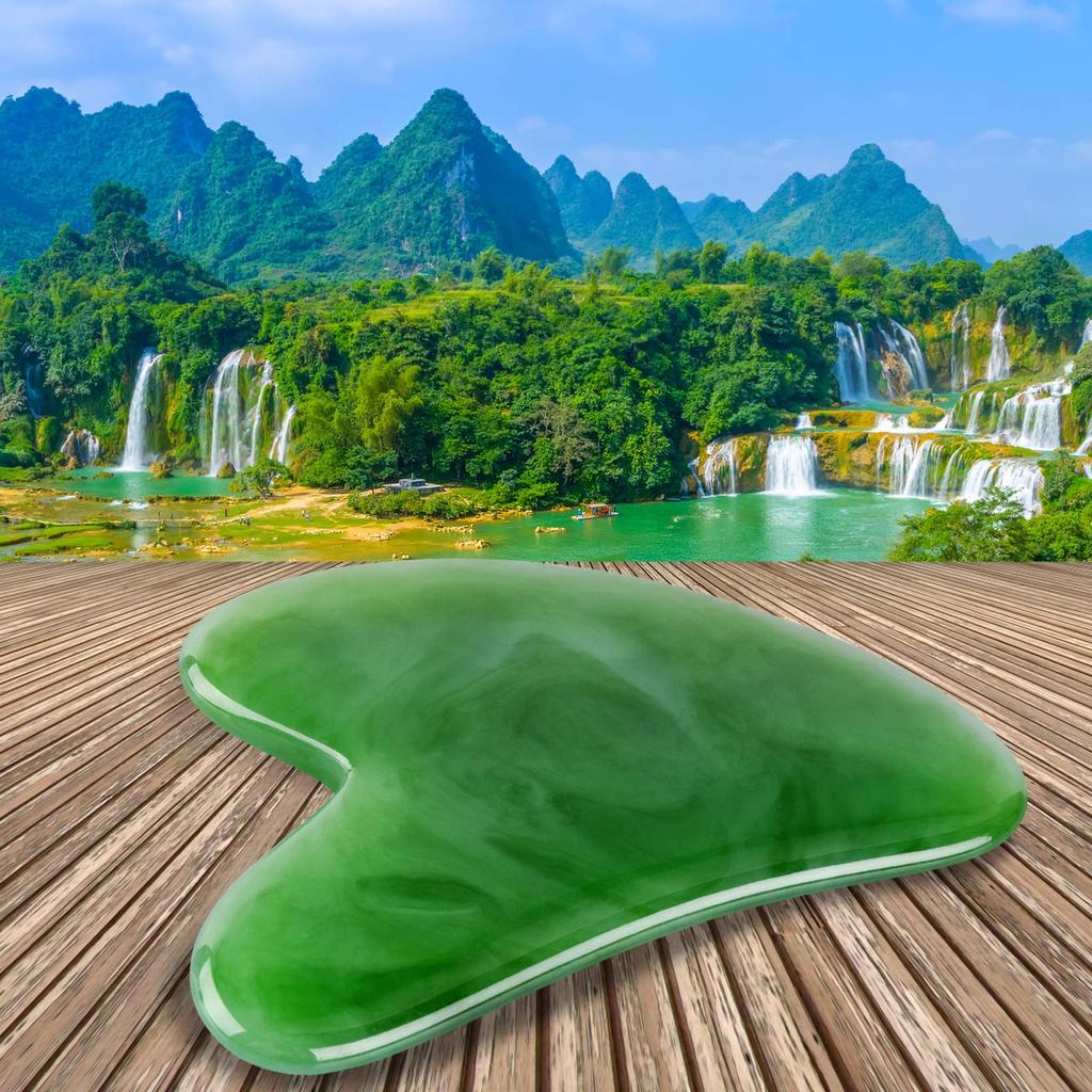 LOVLF Gua Sha Facial Tools, Gua Sha Trigger Point Massager Tool With Smooth Edge For Physical Therapy And Spa Acupuncture Therapy, Resin Gua Sha