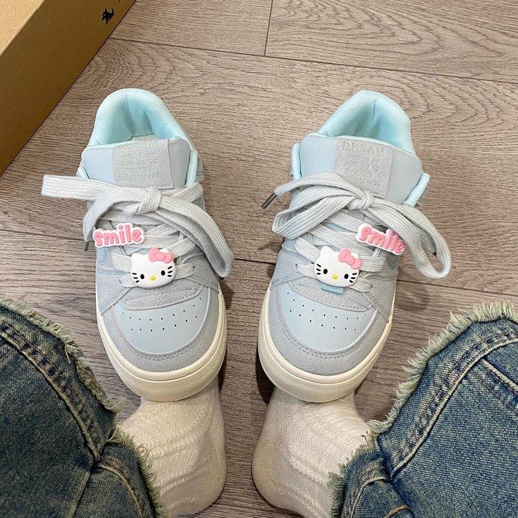 Ins Wind Burst Change Guochao Niche Original Bread Shoes Women's 2025 New Spring Platform White Shoes