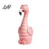 Pink Desk Ornament for Girls Cute Resin Flamingo Decorative Vase Flower Holder Figurine Statues Living Room Tabletop Dried Artificial Flowers,