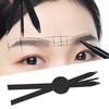 Eyebrow Ruler Easy To Operate Simple Convenient Durable Precise Positioning Measurement Symmetry Metal Compass Measuring Eyebrow Ruler for Beginner