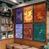 1PC Retro Hookfang Seashocker Toothless Dragon Cards Wall Art For Kitchen Decor, Poster Prints Home Decoration