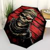 1PC Skull Mask Automatic Open/Close, 8-Rib Durable Frame Compact Travel Umbrella for Men & Women S1222095