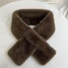 Thickened Neck Scarf Faux Mink Fur Faux Rabbit Fur Scarf Neckerchief Wrap  Autumn Winter