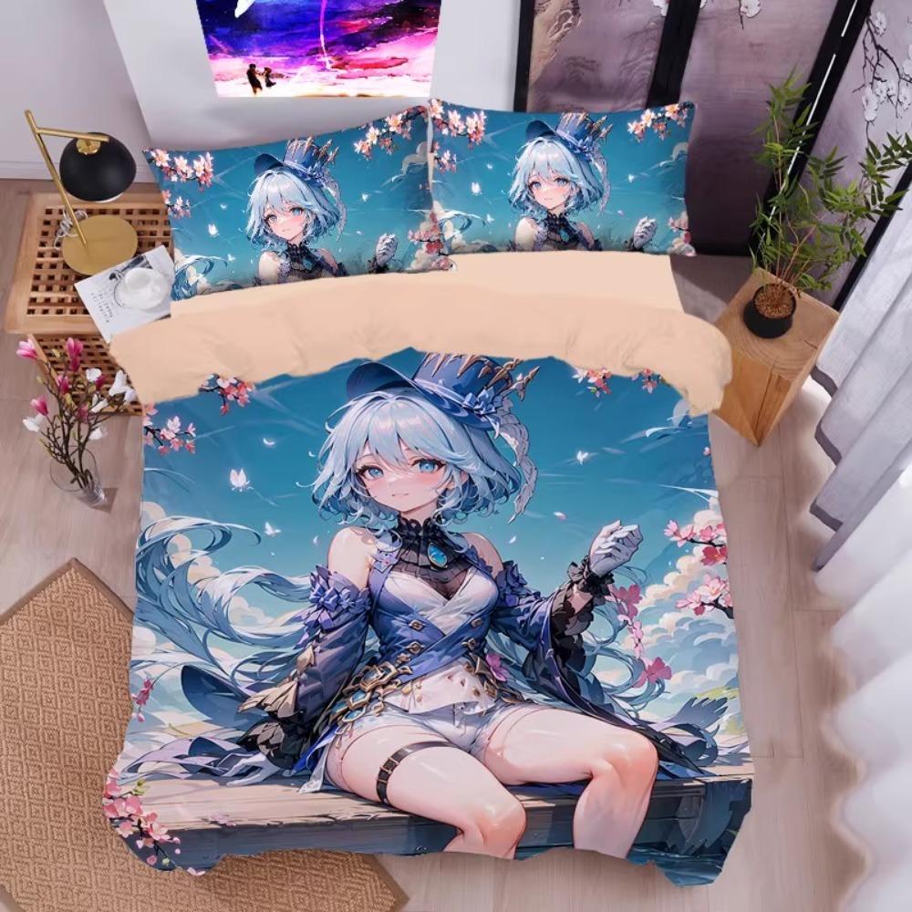 Anime character,Microfibre Bedding Sets,Children'sBirthday Gift  with Zip Room Decor Duvet Cover for Teenagers Adult Duvet Cover