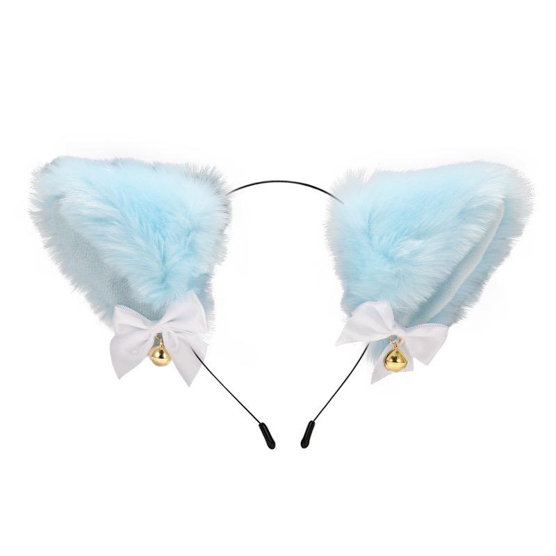 Cat Ears Bell Headband - Cosplay Catwoman Hair Accessory for Christmas & Halloween