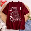 Jesus Is My All My Everything My God Lord Savior Christians TShirt Religious Belief T Shirt Men Tops Shortsleeved Tops