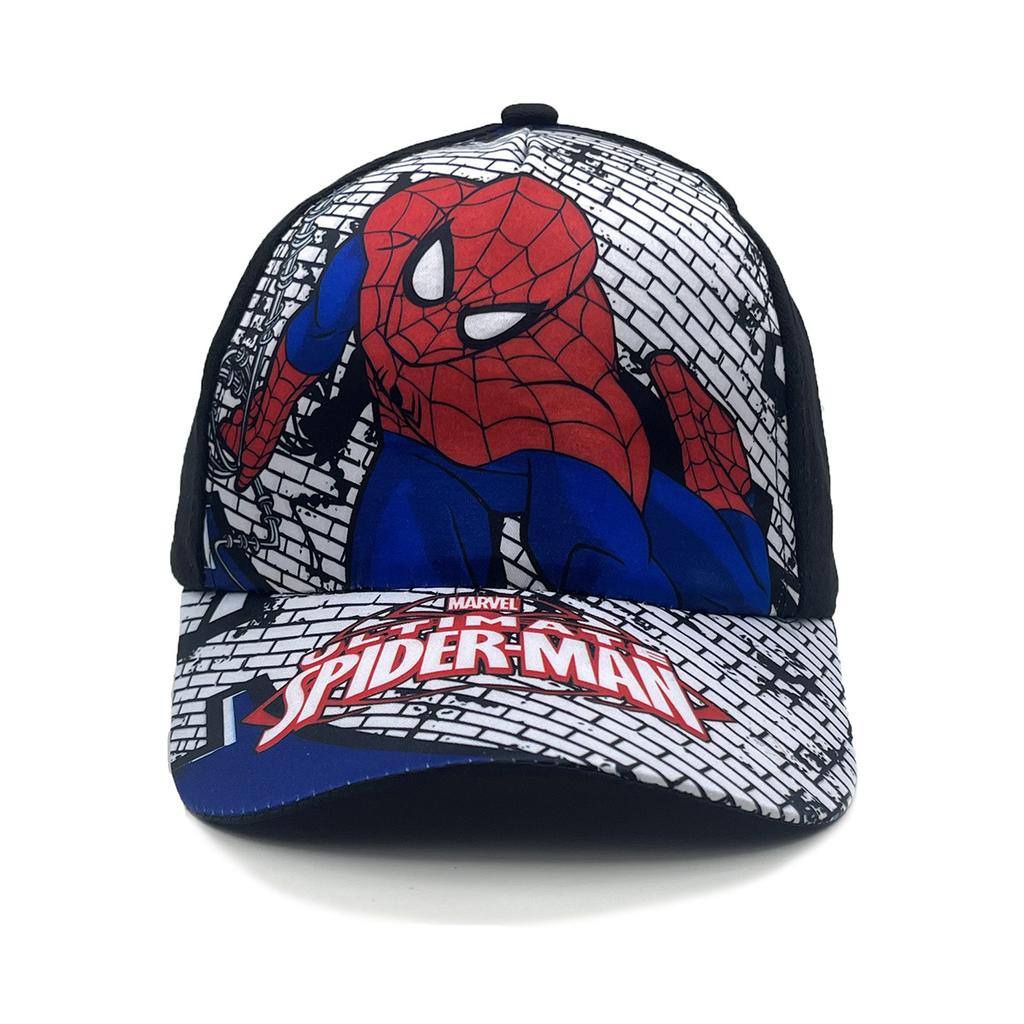 New Spider Cartoon Peripheral Printing Children's Baseball Cap Wide Brim Spring and Summer Cartoon Sun Hat