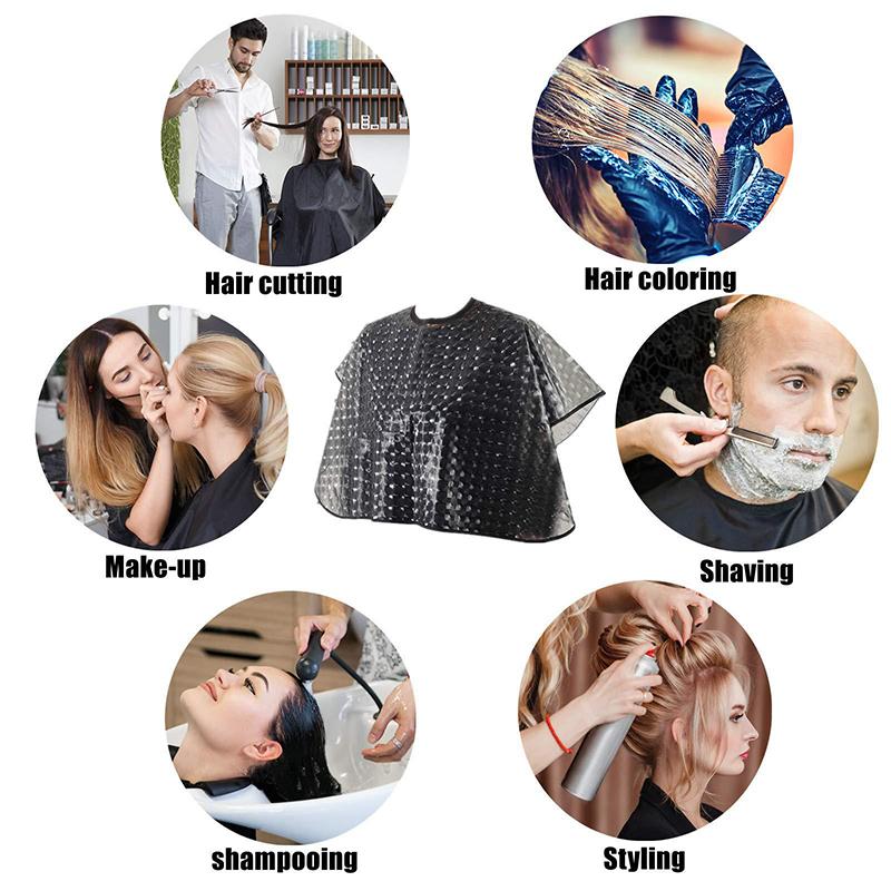 Capa de Cabeleireiro Impermeável para Coloração de Cabelo, Envoltórios para Coloração de Cabelo, Xale para Shampoo e Tintura de Cabelo, Pano para Corte de Cabelo, Capa de Barbeiro