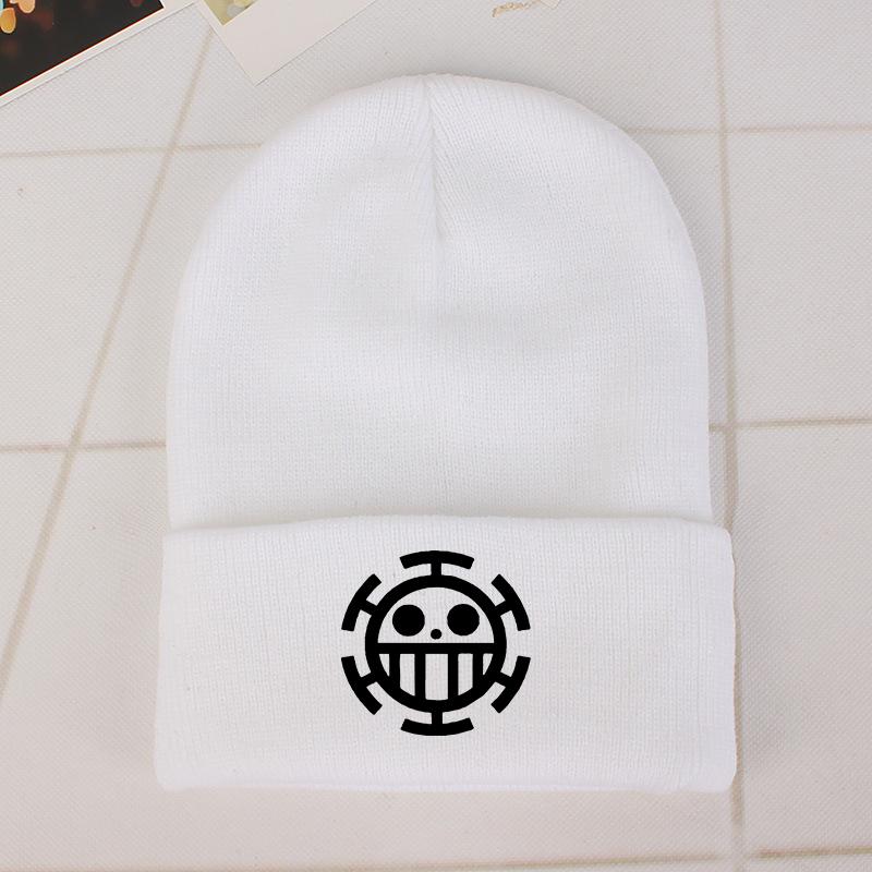 Janpanese Anime Winter Hats for Unisex Luffy New Beanies Knitted Hat Autumn Female Beanie Caps Warmer Bonnet Ladies Casual Cap