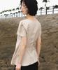DEHEVE Unbalanced Frill Blouse [Beige]