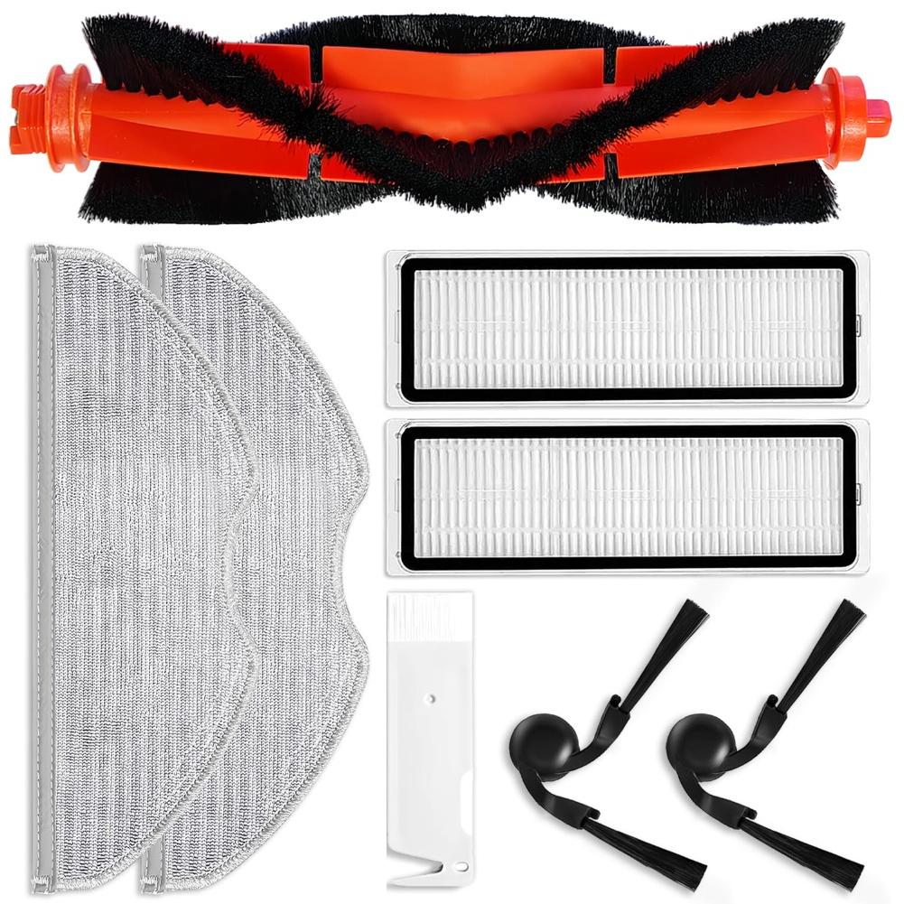 For Xiaomi S40C/E101 Robot Vacuum Cleaner 8pcs (Main Brush, Side Brush, Filter, Mop) Accessories Set