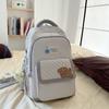 Schoolbag new casual large-capacity backpack, junior high school college student schoolbag ins high value, simple and lightweight backpack